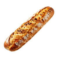 baguete pão isolado isolado em transparente fundo png