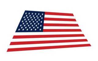 Amerikaans Verenigde Staten van Amerika vlag golvend transparant achtergrond png