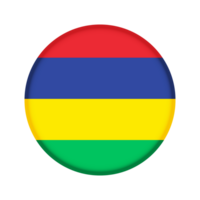 Round flag of Mauritius png