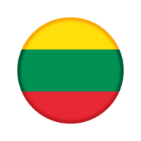 Round flag of Lithuania png