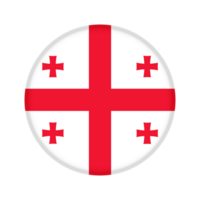 rond drapeau de Géorgie png