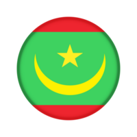 Round flag of Mauritania png