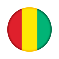 runden Flagge von Guinea png