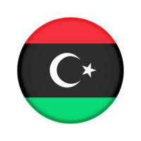 Round flag of Libya png