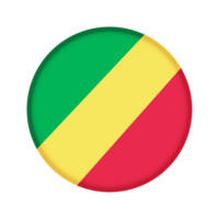 Round flag of Republic Congo png