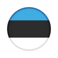 Round flag of Estonia png