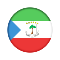 ronde vlag van equatoriaal Guinea png