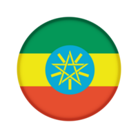 ronde vlag van Ethiopië png