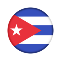 Round flag of Cuba png