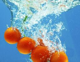 Vegetables in water photo