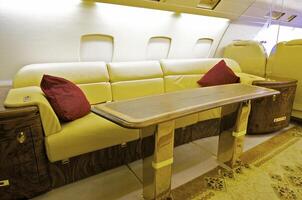 Interior of Business jet photo