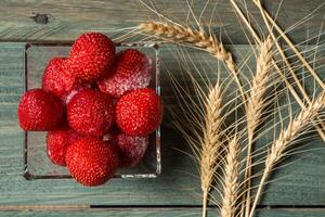 Juicy Temptation, The Irresistible Allure of Fresh Strawberries photo