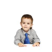 Stunning Studio Portrait of a Charming Young Boy photo