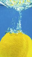 Lemon in water photo