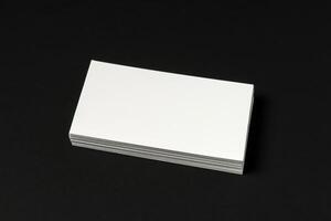 Mockup of business cards for branding photo