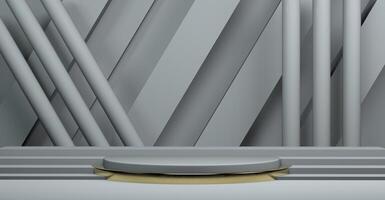 Podium with Background 3D render photo