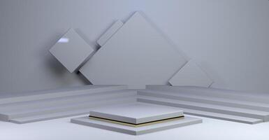 3D podium with Background for product display photo
