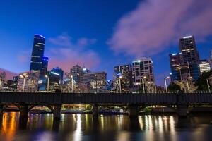 Cityscape image of Melbourne, during summer sunset. - 28 December 2012, Melbourne, Australia. photo