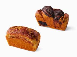 fresh baking sweet bread loaf bread tin photo