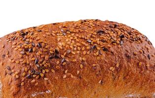 Gluten free multi seed bread with linseed isolated photo