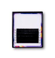 High-quality eyelash extensions set on white background photo