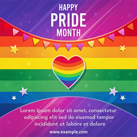 Celebrate Pride with Love happy pride psd