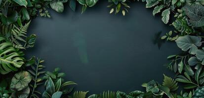 Green Background With Abundant Leaves photo