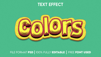 Editable Text Effect psd