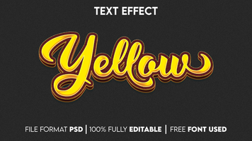 Editable Text Effect psd