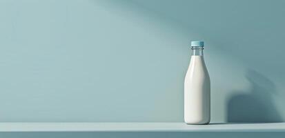 Bottle of Milk on Table photo