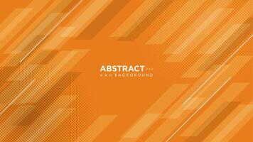 Modern abstract background design with orange color vector