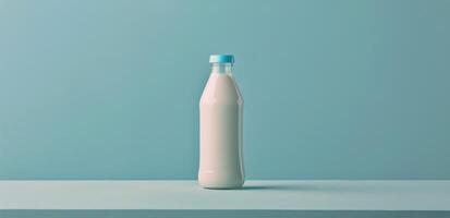 Bottle of Milk on Table photo