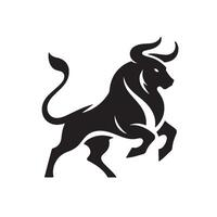 Silhouette of a Bull, Taurus, Zodiac Signs vector