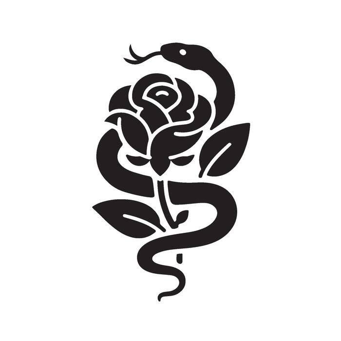 Snake Rose Vector Art, Icons, and Graphics for Free Download