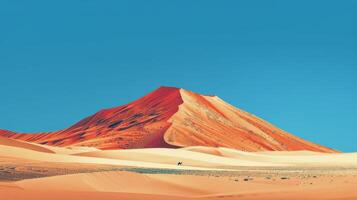 Lone Animal in Desert Landscape photo