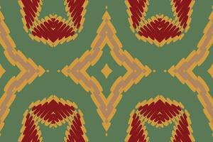 Anarkali frock design Seamless Scandinavian pattern Motif embroidery, Ikat embroidery Design for Print indonesian batik motif embroidery native american kurta mughal design vector