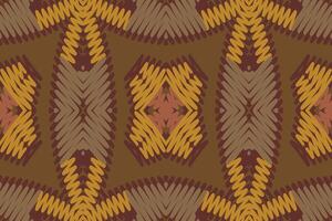 churidar modelo sin costura nativo americano, motivo bordado, ikat bordado diseño para impresión interminable arabesco paño dupatta chal pañuelo impresión seda kurta hombres vector