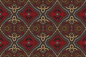 Dhoti Pattern Seamless Mughal architecture Motif embroidery, Ikat embroidery Design for Print indonesian batik motif embroidery native american kurta mughal design vector