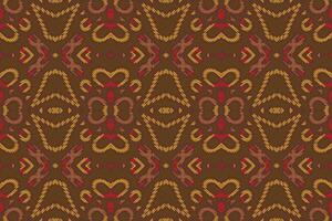 Dhoti Pattern Seamless Mughal architecture Motif embroidery, Ikat embroidery Design for Print jacquard slavic pattern folklore pattern kente arabesque vector