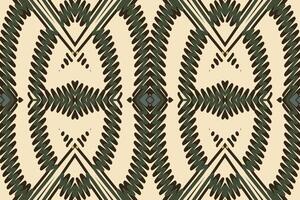 Kurti Pattern Seamless Mughal architecture Motif embroidery, Ikat embroidery Design for Print pattern vintage flower folk navajo patchwork pattern vector