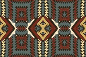 Ghagra Pattern Seamless Bandana print silk Motif embroidery, Ikat embroidery Design for Print pattern vintage flower folk navajo patchwork pattern vector