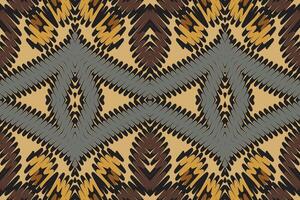 Motif folklore pattern Seamless Native American, Motif embroidery, Ikat embroidery Design for Print tie dyeing pillowcase sambal puri kurti mughal architecture vector