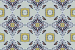 Nordic pattern Seamless Bandana print silk Motif embroidery, Ikat embroidery Design for Print pattern vintage flower folk navajo patchwork pattern vector