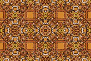 Nordic pattern Seamless Mughal architecture Motif embroidery, Ikat embroidery Design for Print tapestry floral kimono repeat pattern lacing spanish motif vector