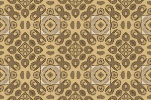 Navajo pattern Seamless Bandana print silk Motif embroidery, Ikat embroidery Design for Print endless arabesque cloth dupatta shawl bandana print silk kurta men vector