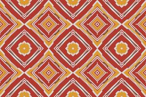 navajo modelo sin costura Mughal arquitectura motivo bordado, ikat bordado diseño para impresión figura tribal tinta en paño patola sari vector