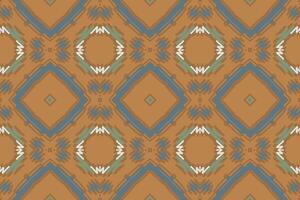 Navajo pattern Seamless Mughal architecture Motif embroidery, Ikat embroidery Design for Print endless arabesque cloth dupatta shawl bandana print silk kurta men vector
