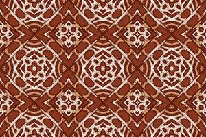 navajo modelo sin costura pañuelo impresión seda motivo bordado, ikat bordado diseño para impresión indígena Arte aborigen Arte modelo floral curti Mughal frontera vector