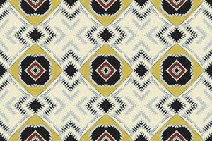 Navajo pattern Seamless Mughal architecture Motif embroidery, Ikat embroidery Design for Print border embroidery ancient egypt vector