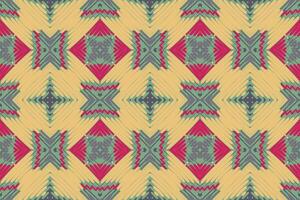 Navajo pattern Seamless Scandinavian pattern Motif embroidery, Ikat embroidery Design for Print indigenous art aboriginal art pattern floral kurti mughal border vector
